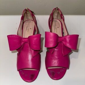 Kate Spade Fuchsia Bow Heels
